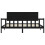 VidaXL (black, 200 x 200 cm) vidaXL Bed Frame Bed Base with Headboard Honey Brown Small Double Solid Wood 6
