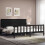 VidaXL (black, 200 x 200 cm) vidaXL Bed Frame Bed Base with Headboard Honey Brown Small Double Solid Wood 3