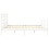 VidaXL (white, 200 x 200 cm) vidaXL Bed Frame Bed Base Platform Bed with Headboard Small Single Solid Wood 7