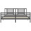 VidaXL (grey, 200 x 200 cm) vidaXL Bed Frame Bed Base Platform Bed with Headboard Small Single Solid Wood 6