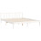 VidaXL (white, 160 x 200 cm) vidaXL Bed Frame Bed Base Platform Bed with Headboard Black Double Solid Wood 9