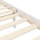 VidaXL (white, 160 x 200 cm) vidaXL Bed Frame Bed Base Platform Bed with Headboard Black Double Solid Wood 10
