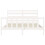 VidaXL (white, 160 x 200 cm) vidaXL Bed Frame Bed Base Platform Bed with Headboard Black Double Solid Wood 6
