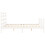 VidaXL (white, 160 x 200 cm) vidaXL Bed Frame Bed Base Platform Bed with Headboard Black Double Solid Wood 7