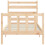 VidaXL (brown, 75 x 190 cm) vidaXL Bed Frame Bed Base Platform Bed with Headboard Black Double Solid Wood 6