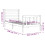 VidaXL (black, 75 x 190 cm) vidaXL Bed Frame Bed Base Platform Bed with Headboard Black Double Solid Wood 4