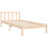 VidaXL (brown, 75 x 190 cm) vidaXL Bed Frame Bed Base Platform Bed with Headboard Black Double Solid Wood 9