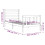 VidaXL (brown, 75 x 190 cm) vidaXL Bed Frame Bed Base Platform Bed with Headboard Black Double Solid Wood 4