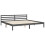 VidaXL (grey, 200 x 200 cm) vidaXL Bed Frame Platform Bed with Headboard White Super King Size Solid Wood 9