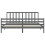VidaXL (grey, 200 x 200 cm) vidaXL Bed Frame Platform Bed with Headboard White Super King Size Solid Wood 6