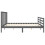 VidaXL (grey, 200 x 200 cm) vidaXL Bed Frame Platform Bed with Headboard White Super King Size Solid Wood 7
