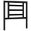 VidaXL (black, 75 x 190 cm) vidaXL Bed Frame Bed Base Platform Bed with Headboard Grey Single Solid Wood 8