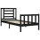 VidaXL (black, 75 x 190 cm) vidaXL Bed Frame Bed Base Platform Bed with Headboard Grey Single Solid Wood 5