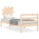 VidaXL (brown, 75 x 190 cm) vidaXL Bed Frame Platform Bed with Headboard Black Small Single Solid Wood 1