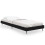 VidaXL (black, 75 x 190 cm) vidaXL Bed Frame Bedroom Platform Bed Frame Bedstead Bed Base Engineered Wood 1