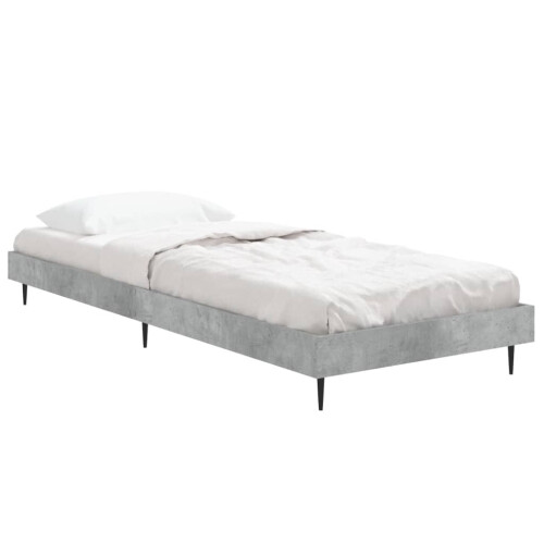 VidaXL (concrete grey, 75 x 190 cm) vidaXL Bed Frame Bedroom Platform Bed Frame Bedstead Bed Base Engineered Wood 2