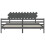 VidaXL (grey, 200 x 200 cm) vidaXL Bed Frame Platform Bed with Headboard Black Small Single Solid Wood 6