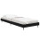 VidaXL (black, 75 x 190 cm) vidaXL Bed Frame Bedroom Platform Bed Frame Bedstead Bed Base Engineered Wood 3
