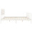 VidaXL (white, 200 x 200 cm) vidaXL Bed Frame Platform Bed with Headboard Black Small Single Solid Wood 7