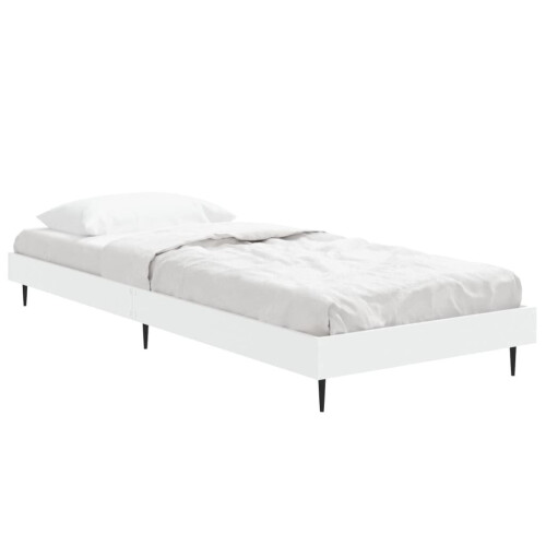 VidaXL (white, 75 x 190 cm) vidaXL Bed Frame Bedroom Platform Bed Frame Bedstead Bed Base Engineered Wood 2