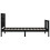 VidaXL (black, 75 x 190 cm) vidaXL Bed Frame Platform Bed with Headboard White Small Double Solid Wood 7