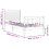 VidaXL (black, 75 x 190 cm) vidaXL Bed Frame Platform Bed with Headboard White Small Double Solid Wood 4
