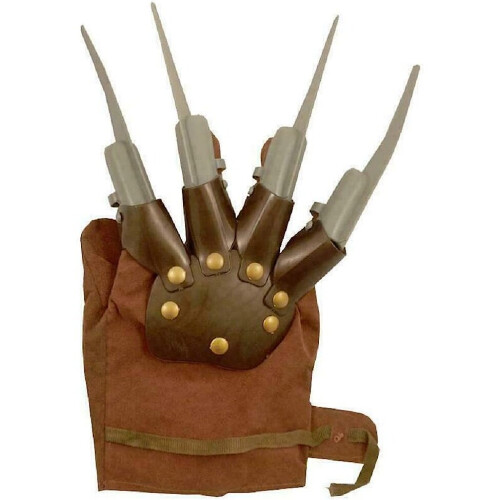 Halloween Freddy Krueger Razor Claw Glove Fancy Dress Scary Hand Costume Prop
