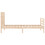 VidaXL (brown, 100 x 200 cm) vidaXL Bed Frame Bed Base Platform Bed with Headboard White Single Solid Wood 7