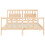 VidaXL (brown, 160 x 200 cm) vidaXL Bed Frame Bed Base Platform Bed with Headboard Grey Single Solid Wood 6