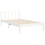 VidaXL (white, 100 x 200 cm) vidaXL Bed Frame Bed Base Platform Bed with Headboard Grey Single Solid Wood 8