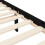 VidaXL (black, 200 x 200 cm) vidaXL Bed Frame Bed Base Platform Bed with Headboard Grey Single Solid Wood 10