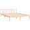 VidaXL (brown, 160 x 200 cm) vidaXL Bed Frame Bed Base Platform Bed with Headboard Grey Single Solid Wood 9