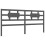 VidaXL (grey, 200 x 200 cm) vidaXL Bed Frame Bed Base Platform Bed with Headboard Small Single Solid Wood 9