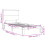 VidaXL (white, 100 x 200 cm) vidaXL Bed Frame Bed Base Platform Bed with Headboard White Single Solid Wood 4