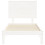VidaXL (white, 100 x 200 cm) vidaXL Bed Frame Bed Base Platform Bed with Headboard White Single Solid Wood 6