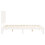 VidaXL (white, 120 x 200 cm) vidaXL Bed Frame Bed Base Platform Bed with Headboard White Single Solid Wood 7