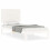 VidaXL (white, 100 x 200 cm) vidaXL Bed Frame Bed Base Platform Bed with Headboard White Single Solid Wood 2