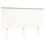 VidaXL (white, 140 x 190 cm) vidaXL Bed Frame Bed Base Platform Bed with Headboard White Single Solid Wood 8