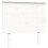 VidaXL (white, 100 x 200 cm) vidaXL Bed Frame Bed Base Platform Bed with Headboard White Single Solid Wood 8