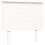 VidaXL (white, 90 x 200 cm) vidaXL Bed Frame Bed Base Platform Bed with Headboard White Single Solid Wood 8