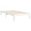 VidaXL (white, 90 x 200 cm) vidaXL Bed Frame Bed Base Platform Bed with Headboard White Single Solid Wood 9