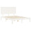 VidaXL (white, 120 x 200 cm) vidaXL Bed Frame Bed Base Platform Bed with Headboard White Single Solid Wood 5