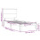 VidaXL (white, 90 x 200 cm) vidaXL Bed Frame Bed Base Platform Bed with Headboard White Single Solid Wood 4