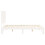 VidaXL (white, 140 x 200 cm) vidaXL Bed Frame Bed Base Platform Bed with Headboard White Single Solid Wood 7