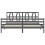 VidaXL (grey, 200 x 200 cm) vidaXL Bed Frame Platform Bed with Headboard White Small Double Solid Wood 6