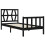 VidaXL (black, 75 x 190 cm) vidaXL Bed Frame Platform Bed with Headboard Black Small Single Solid Wood 5