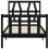 VidaXL (black, 75 x 190 cm) vidaXL Bed Frame Platform Bed with Headboard Black Small Single Solid Wood 6