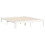 VidaXL (white, 140 x 190 cm) vidaXL Bed Frame Bed Base Wooden Platform Bed with Headboard Double Solid Wood 9