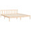 VidaXL (brown, 180 x 200 cm) vidaXL Bed Frame Bed Base Platform Bed with Headboard Small Single Solid Wood 9