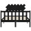 VidaXL (black, 135 x 190 cm) vidaXL Bed Frame Bed Base Platform Bed with Headboard Small Single Solid Wood 6